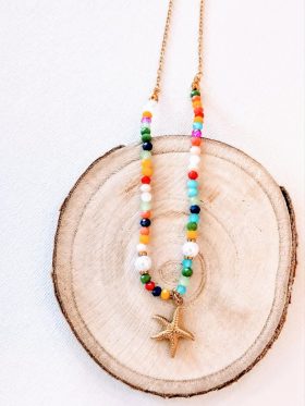 Colorful Starfish Necklace