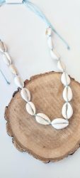 Shell Necklace-sky blue