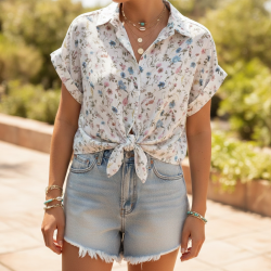 BOHO FLORAL SHIRT
