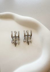 Thunder Triple Earrings