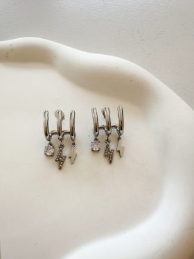 Thunder Triple Earrings