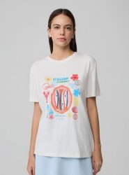 T-SHIRT ΒΑΜΒΑΚΕΡΟ-ΣΤΑΜΠΑ ΚΑΛΟΚΑΙΡΙΝΗ