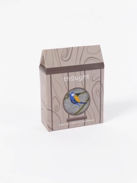 Mens Birds Organic Cotton Socks in a Birdhouse Gift Box
