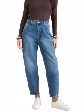 Παντελόνι jean balloon fit-μπλε