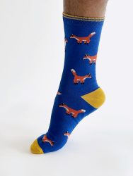 Mens Oriel Fox Bamboo Socks
