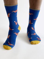 Mens Oriel Fox Bamboo Socks