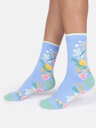Womens Floral Organic Cotton Gift Box of 4 Socks