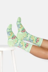 Womens Floral Organic Cotton Gift Box of 4 Socks