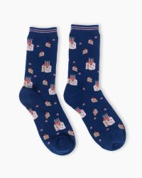 Womens Cake Slice Organic Cotton Socks in a Cake Box