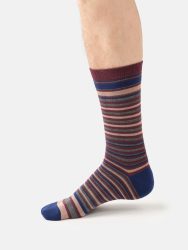 Mens Gentlemen’s Classic Patterns Organic Cotton Box of 4 Socks