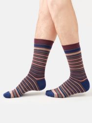 Mens Gentlemen’s Classic Patterns Organic Cotton Box of 4 Socks