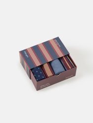 Mens Gentlemen’s Classic Patterns Organic Cotton Box of 4 Socks