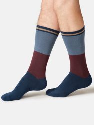 Mens Gentlemen’s Classic Patterns Organic Cotton Box of 4 Socks