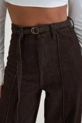 brown jean trouser