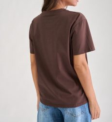 brown t-shirt