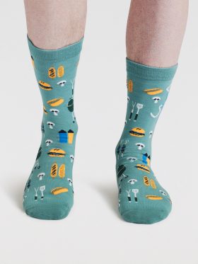 Mens King Of The Grill Organic Cotton Socks