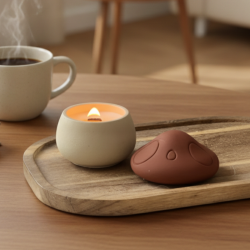 Concrete Mushroom-Soy Candle